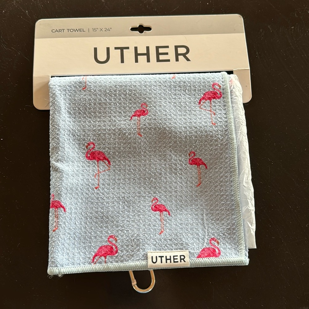 NWT UTHER Golf Cart Towel 15x24